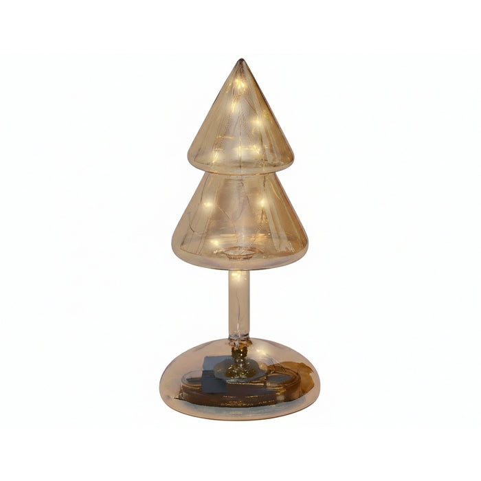 Decorazione luminosa natalizia a batteria, albero con led