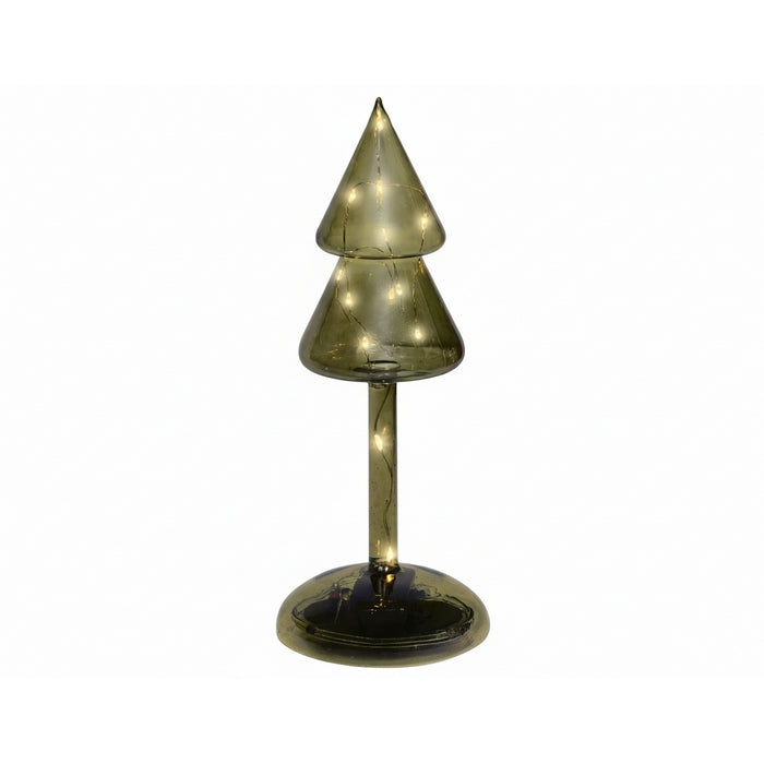 Decorazione luminosa natalizia a batteria, albero con led