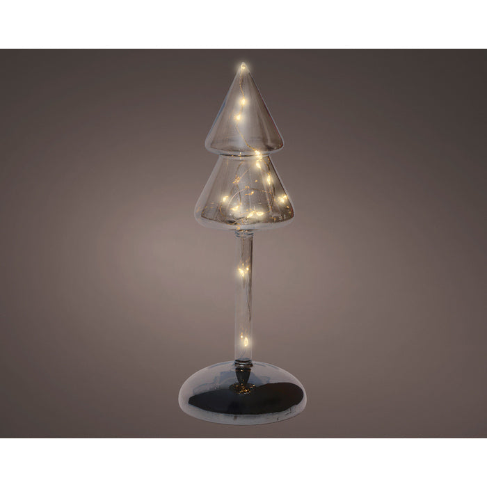 Decorazione luminosa natalizia a batteria, albero con led