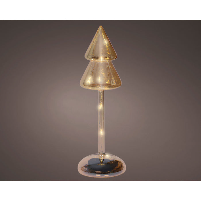 Decorazione luminosa natalizia a batteria, albero con led