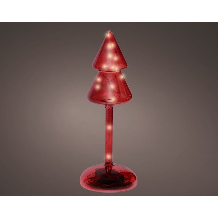 Decorazione luminosa natalizia a batteria, albero con led