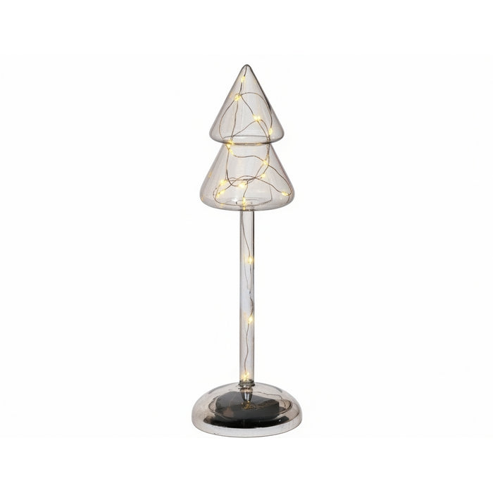Decorazione luminosa natalizia a batteria, albero con led