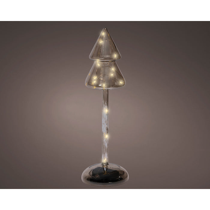 Decorazione luminosa natalizia a batteria, albero con led