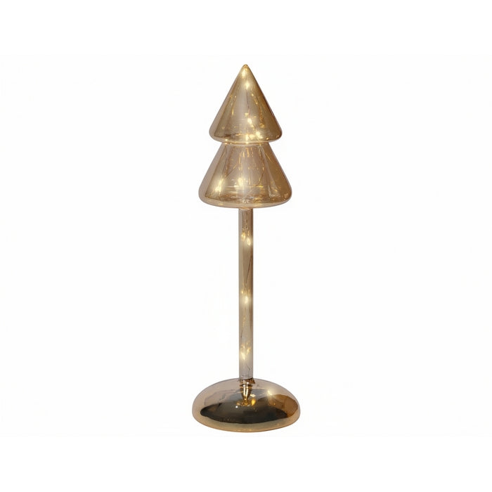 Decorazione luminosa natalizia a batteria, albero con led