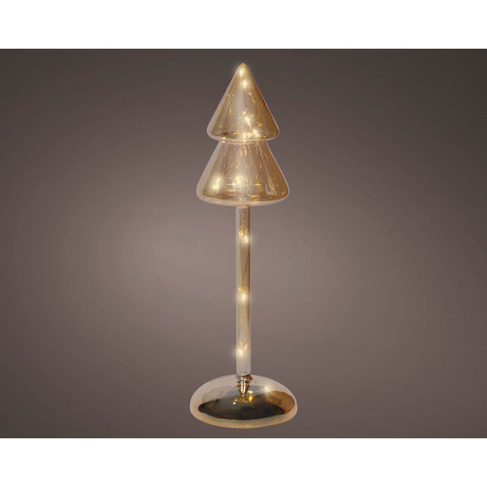 Decorazione luminosa natalizia a batteria, albero con led