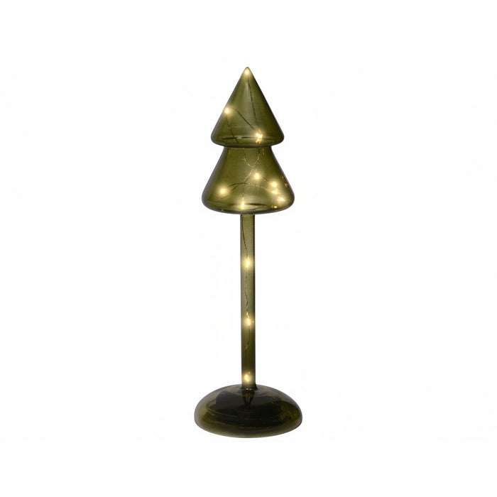 Decorazione luminosa natalizia a batteria, albero con led