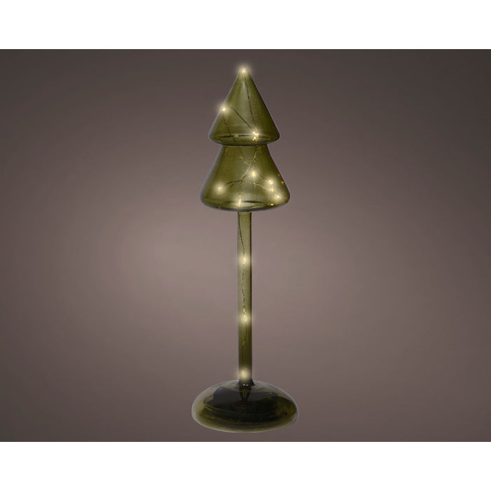 Decorazione luminosa natalizia a batteria, albero con led
