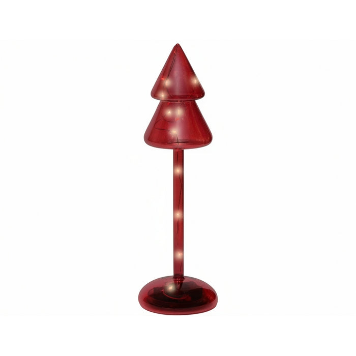 Decorazione luminosa natalizia a batteria, albero con led