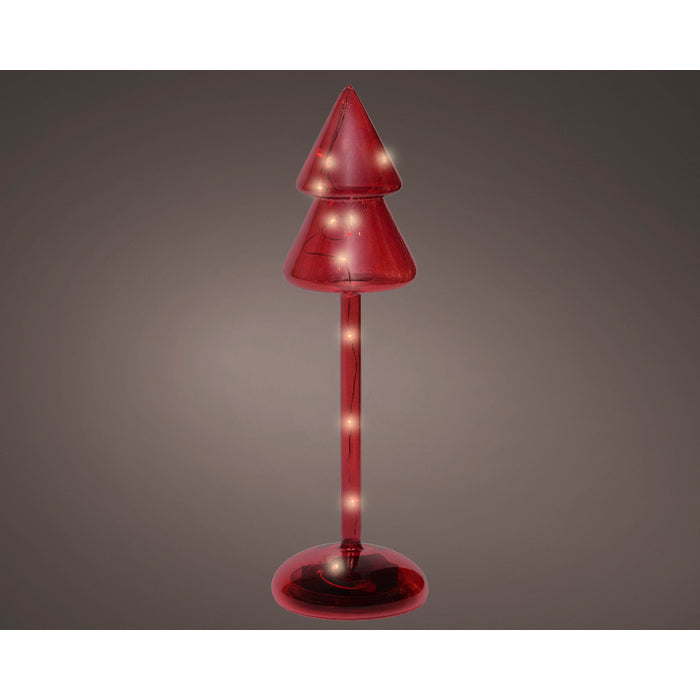 Decorazione luminosa natalizia a batteria, albero con led