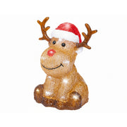 Renna per decorazione natalizia con LED a batteria interno/esterno 20 cm