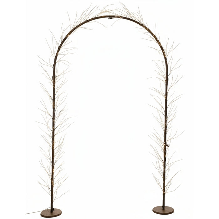 Arco luminoso con 1440 micro LED per interno/esterno 230 cm
