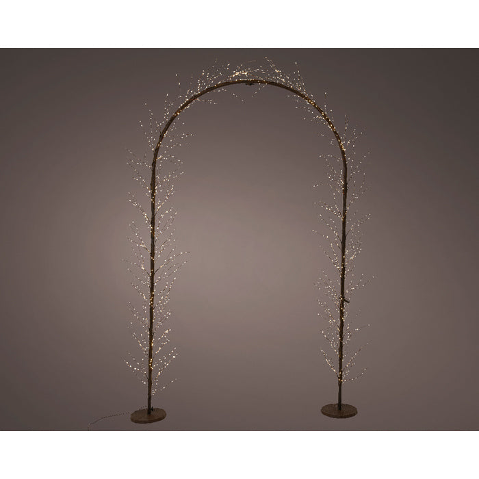 Arco luminoso con 1440 micro LED per interno/esterno 230 cm