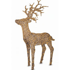 Renna in vimini per decorazione natalizia con 1320 LED interno/esterno 180 cm