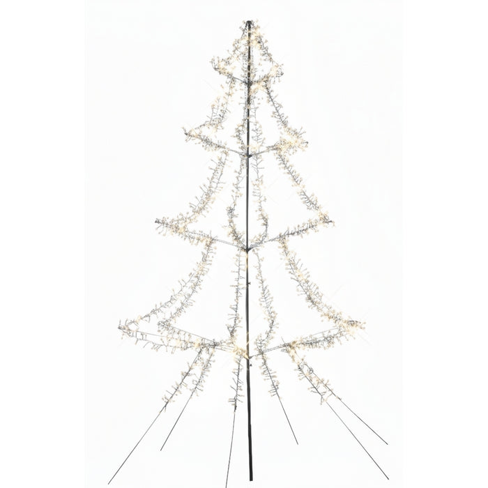 Albero per decorazione natalizia con 1000 LED bianco caldo interno/esterno 300 cm