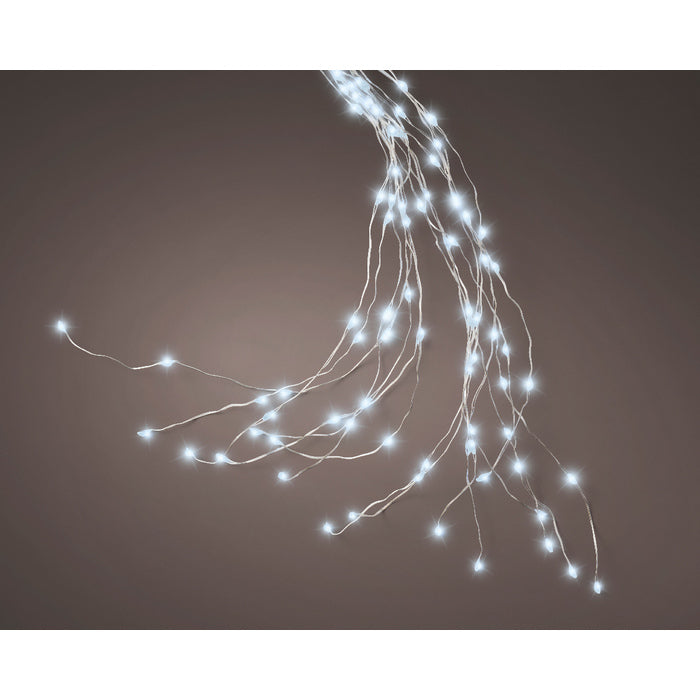 Luci a cascata per albero di Natale, 832 microled con cavo argento interno/esterno 240 cm