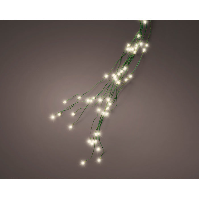 Luci a cascata per albero di Natale, 832 microled con cavo verde interno/esterno 240 cm