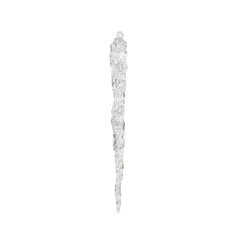 Stalattite decorativa in plastica per decorazione natalizia 28 cm