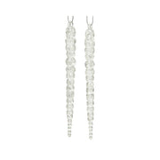 Stalattite in acrilico per decorazione natalizia 14 cm