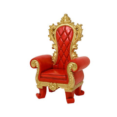 Poltrona di Babbo Natale scenografica gigante per decorazione natalizia 159 cm