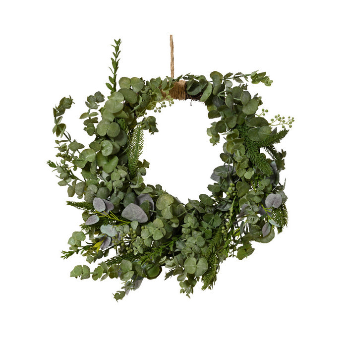 Corona di eucalipto per decorazione 40 cm