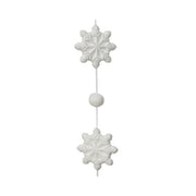 Ghirlanda di neve per decorazione natalizia 177 cm