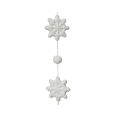 Ghirlanda di neve per decorazione natalizia 177 cm