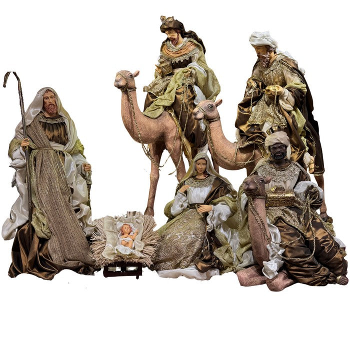 Set Natività con Re Magi su cammello - Mark Roberts