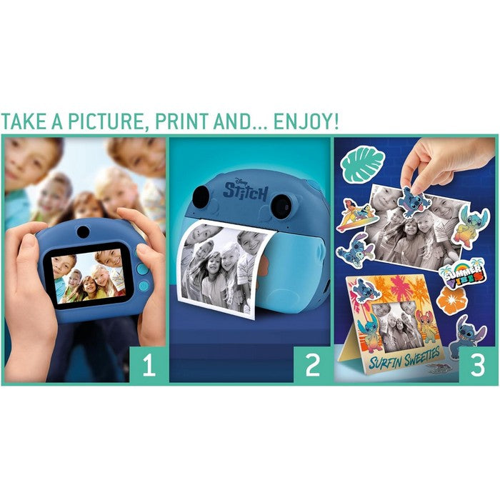Disney Stitch Print Cam fotocamera con LCD e stampa 180 foto
