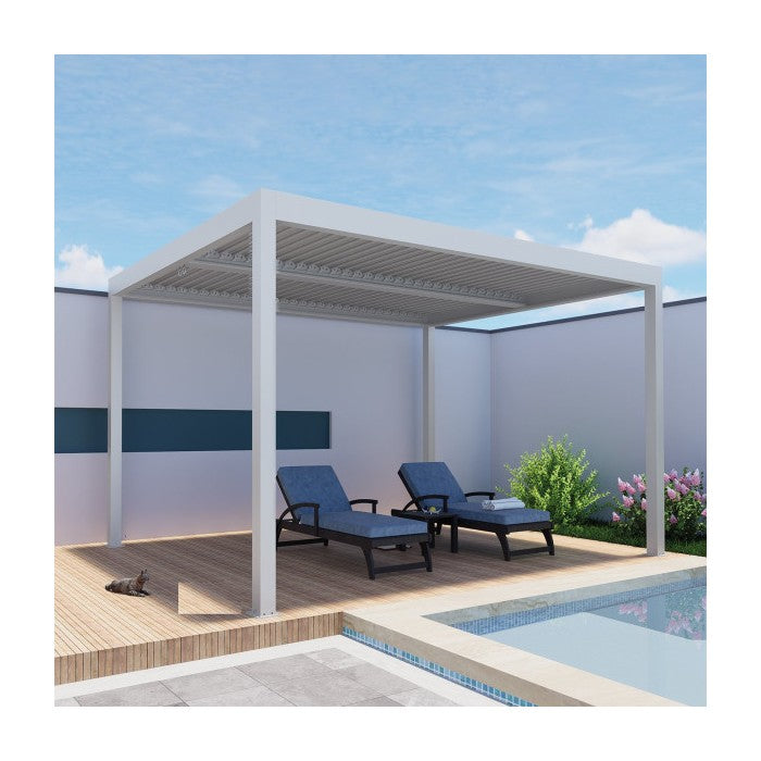 Pergola da giardino bioclimatica in alluminio 3x4 mt - Atena