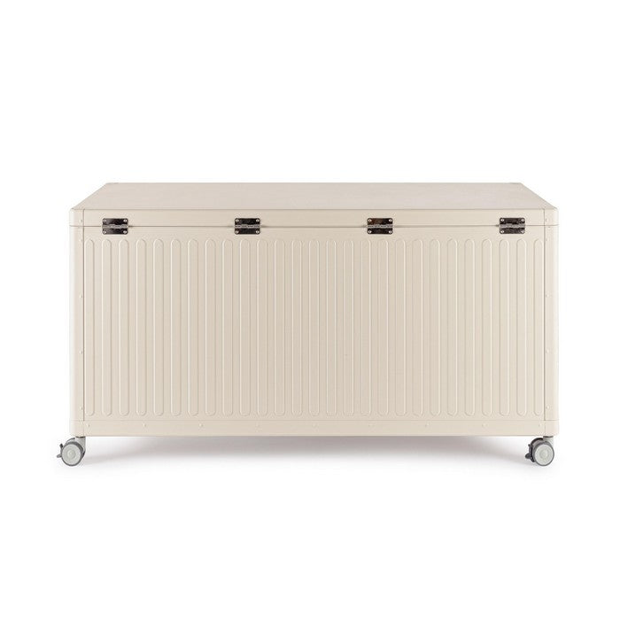 Baule da giardino porta-cuscini in alluminio con ruote - Ocean