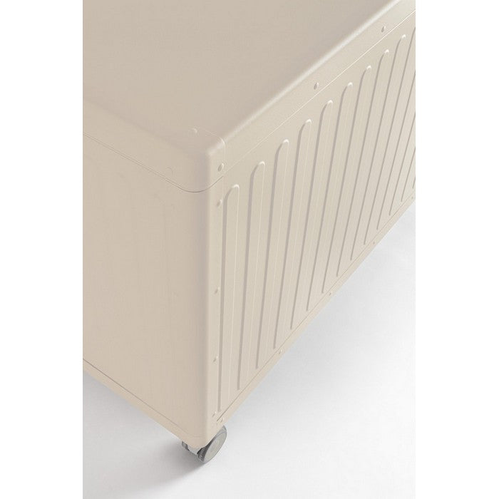 Baule da giardino porta-cuscini in alluminio con ruote - Ocean