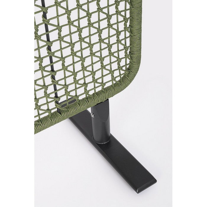 Paravento da giardino in alluminio e corda olefin - Babilo