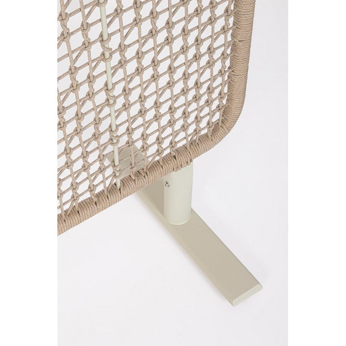 Paravento da giardino in alluminio e corda olefin - Babilo