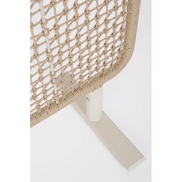 Paravento da giardino in alluminio e corda olefin - Babilo