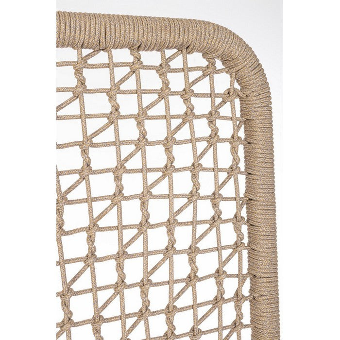 Paravento da giardino in alluminio e corda olefin - Babilo