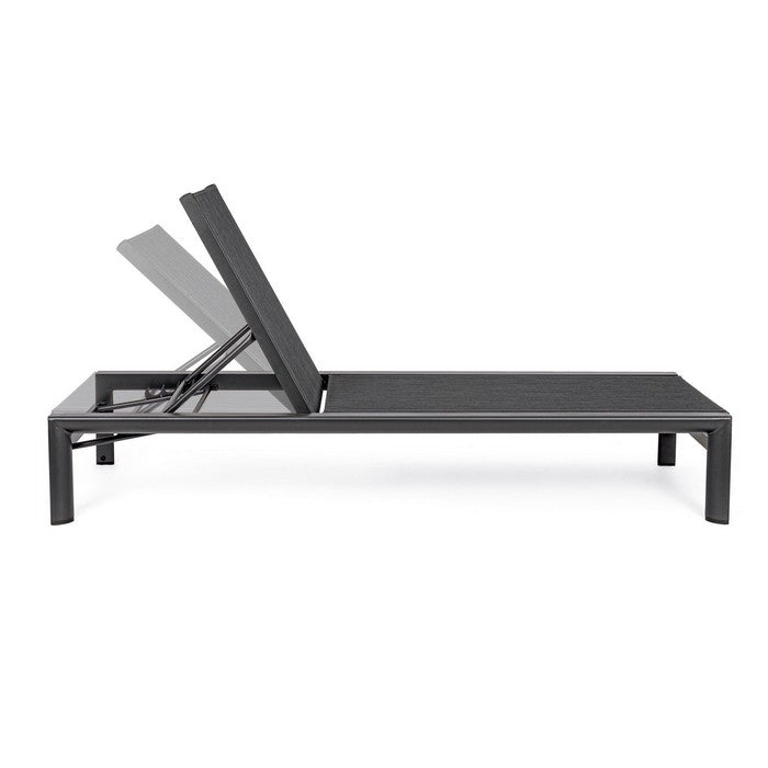 Lettino da giardino in alluminio e textilene 4 posizioni - Skipper