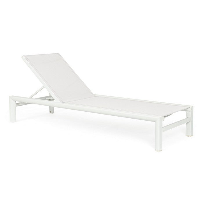 Lettino da giardino in alluminio e textilene 4 posizioni - Skipper