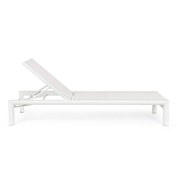 Lettino da giardino in alluminio e textilene 4 posizioni - Skipper