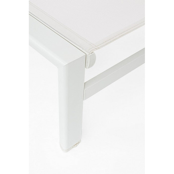 Lettino da giardino in alluminio e textilene 4 posizioni - Skipper