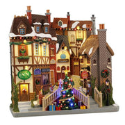 Case con scalinata e negozi per villaggio natalizio - Oxfordshire Village