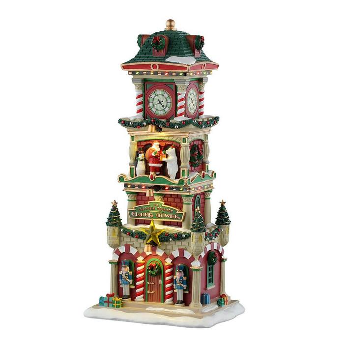 Torre dell'orologio per villaggio natalizio - The Village Square Clock