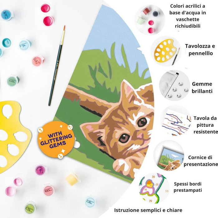 Creart kit pittura per bambini Gattino gioioso