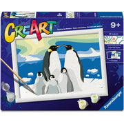 Creart kit pittura per bambini La Famiglia Di pinguini
