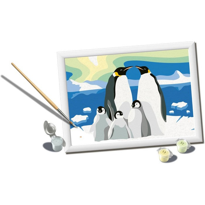 Creart kit pittura per bambini La Famiglia Di pinguini