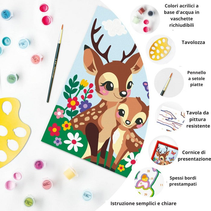 Creart kit pittura per bambini Adorabili cerbiatti