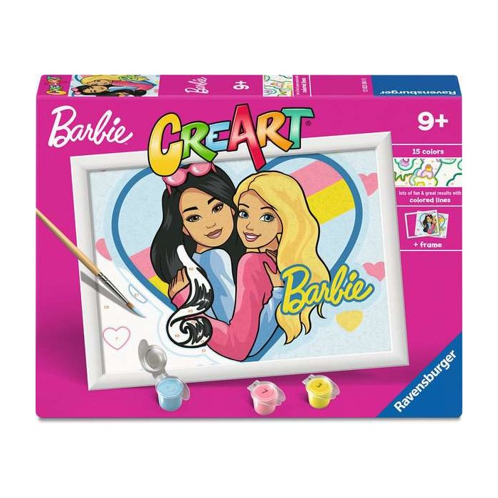 Creart kit pittura per bambini Barbie Amiche Per sempre