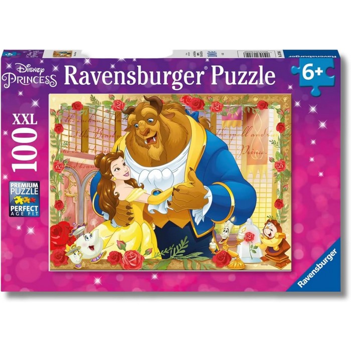 Puzzle Giant per bambini 100 pezzi La Bella e la Bestia