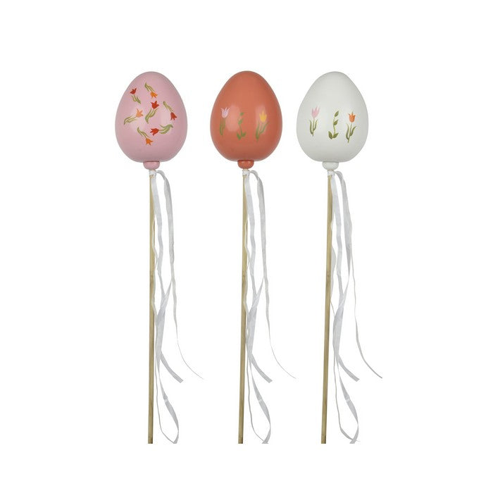 Uovo di pasqua in polistirolo per decorazione pasquale da appendere