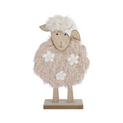Pecora in mdf per decorazione pasquale 27 cm
