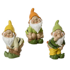 Gnomo per decorazione in poliresina 27 cm